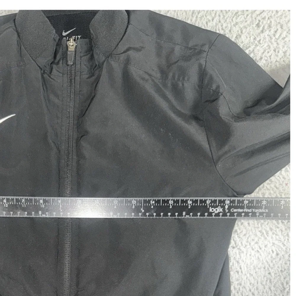 Nike Dri Fit Track Jacket Boys XL Ful‎ Zip Swoosh Mock Neck Sporty Activewear